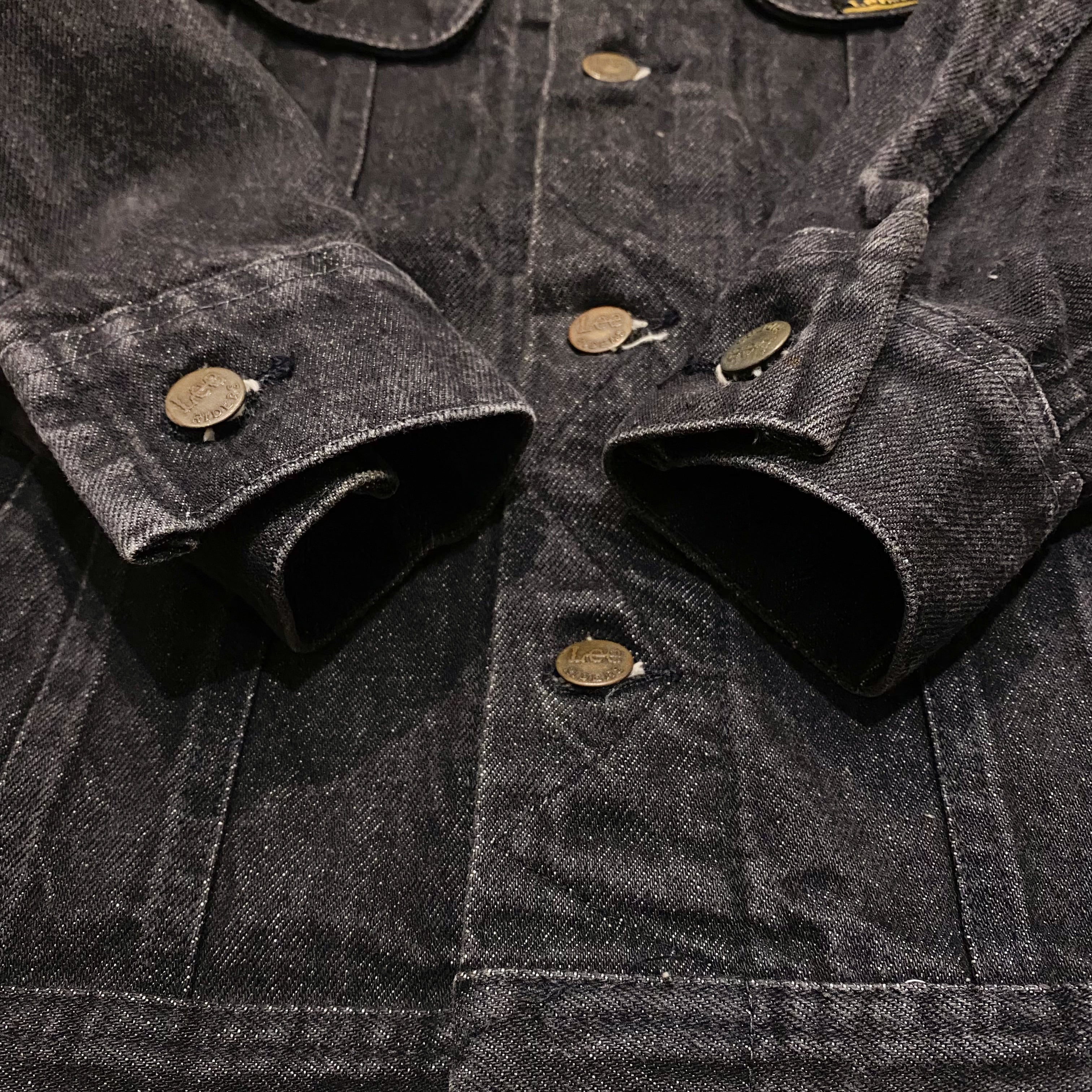 80's Lee 220 Black Denim Jacket / リー デニムジャケット Gジャン