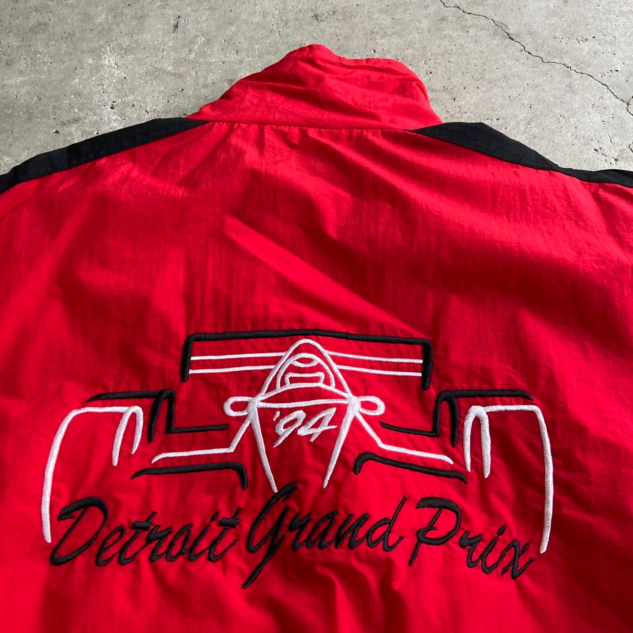 90年代 NORMAN TODD レーシング バックロゴ 刺繍 切り替え ナイロン