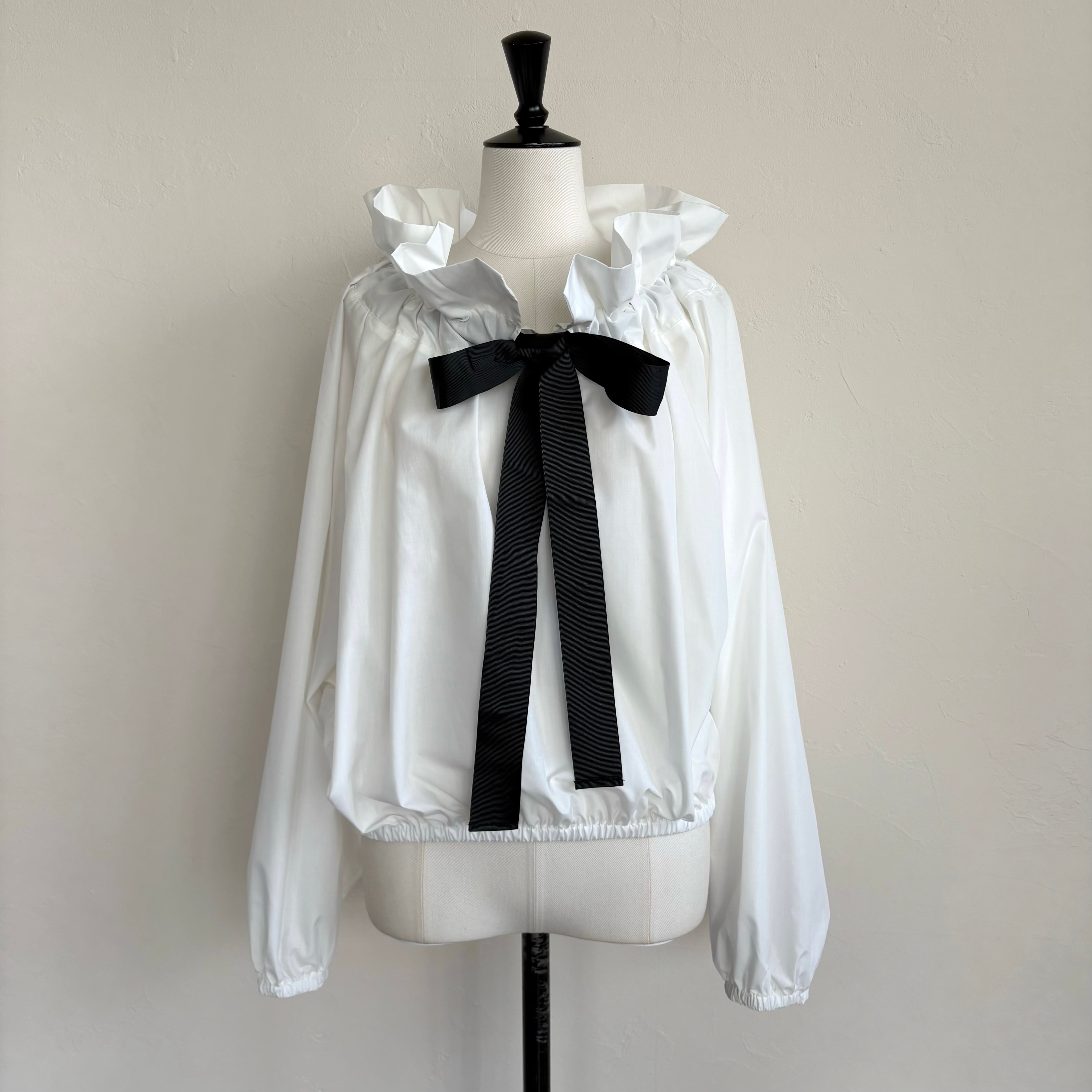 SELECT〉ギャザーネックリボンブラウス 144610 | SYSORUS