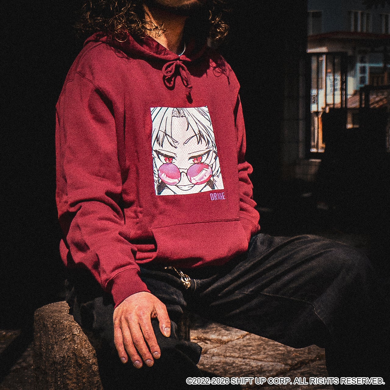 ストア限定】勝利の女神：NIKKE パーカー ドレイク（ボルドー）L/XL