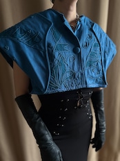 mode cord embroidery remake vest-5201-4