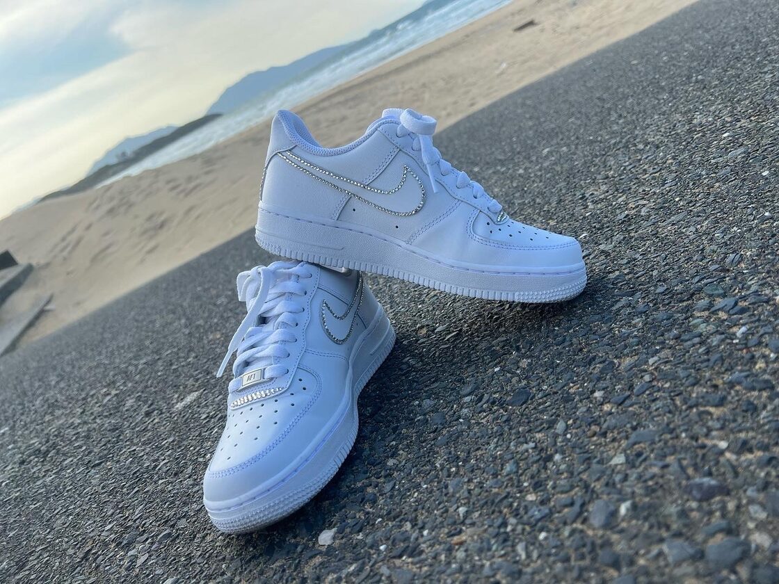 NIKE Air Force 1 ナイキエアフォース1 デコ ロゴフチのみ (シューズお 