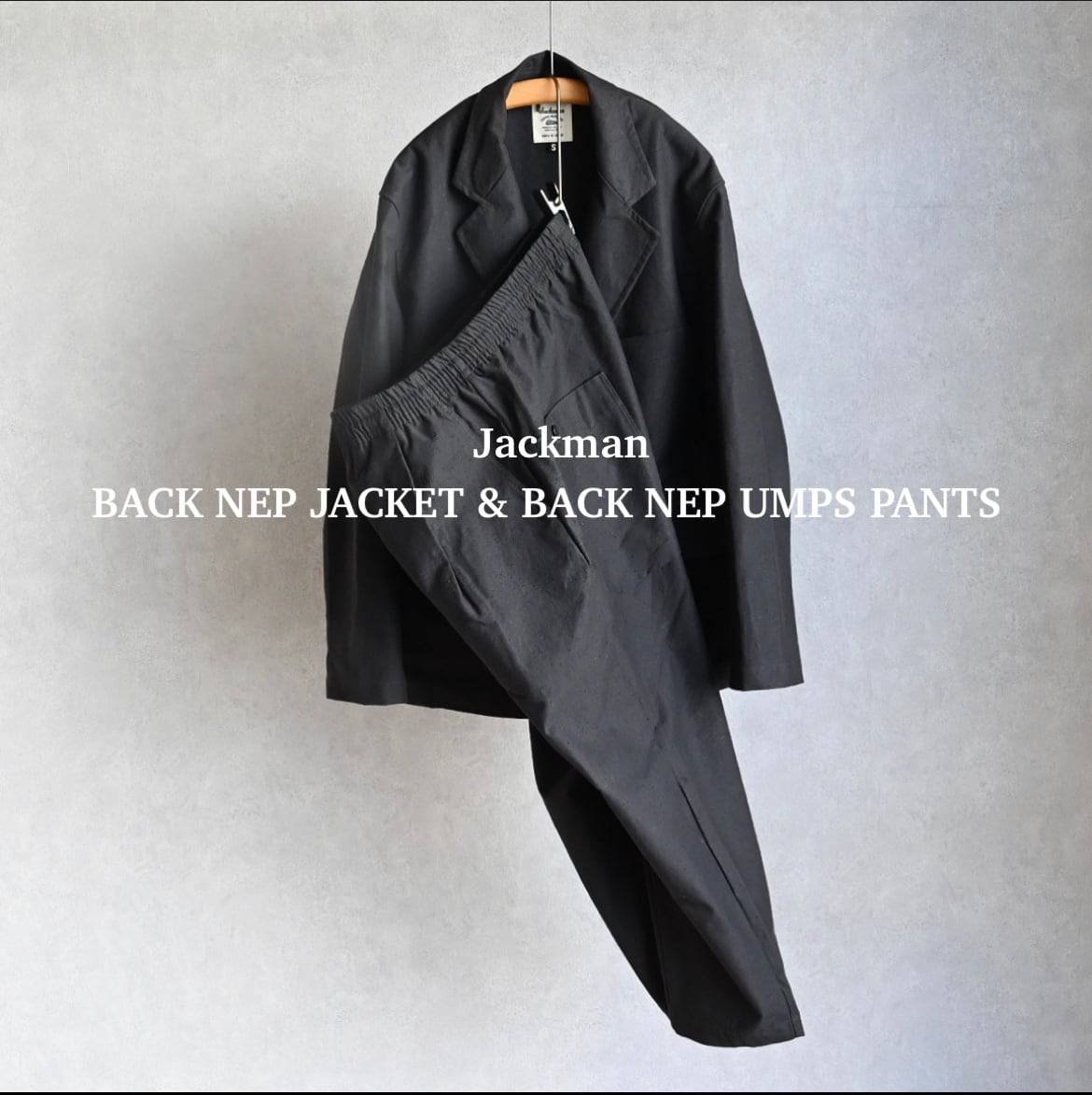 Jackmann】BACK NEP JACKET & BACK NEP UMPS PANTS ※セットアップ販売 ...