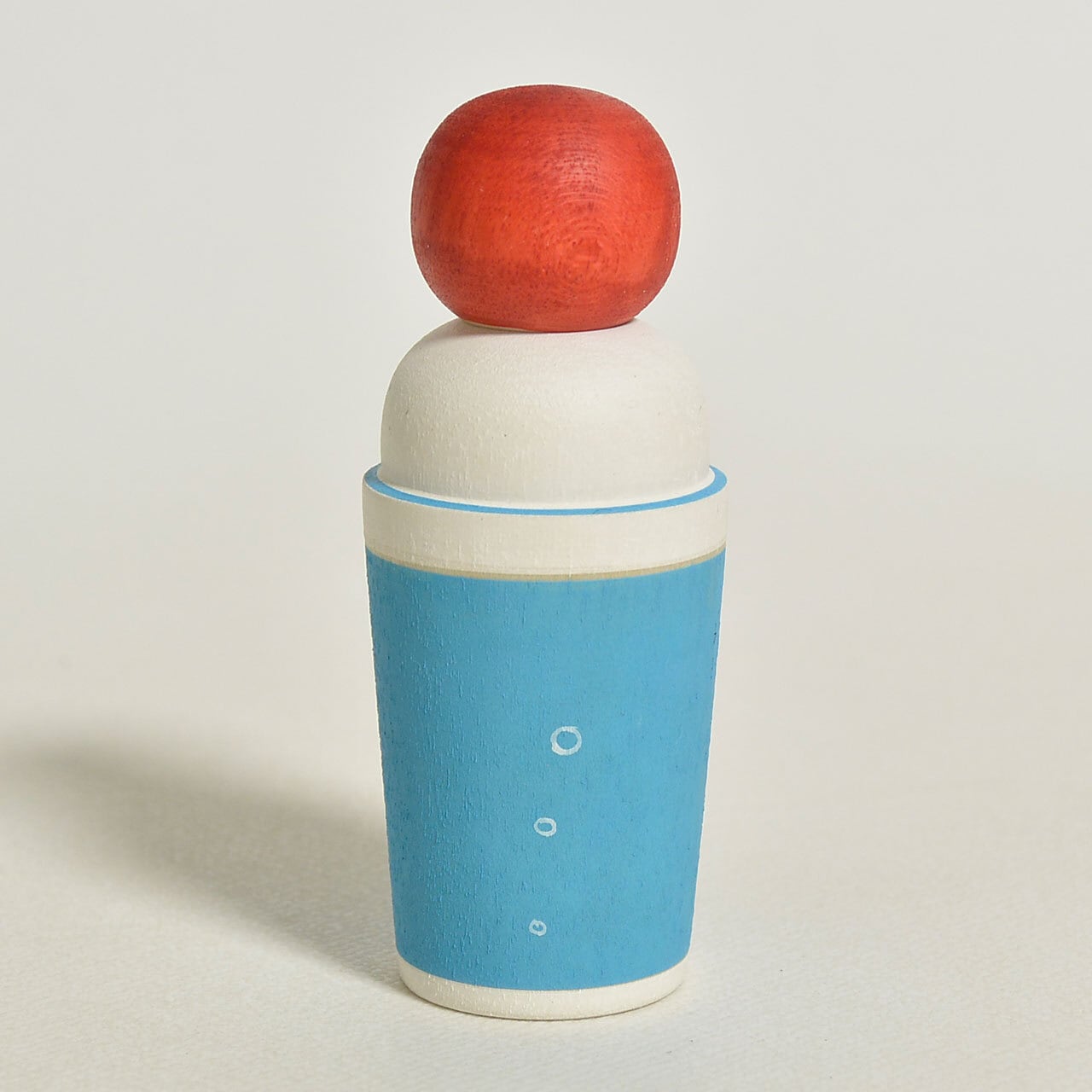 クリームソーダちゃんえじここけし 約2寸 約6cm 鈴木明 工人（作並系