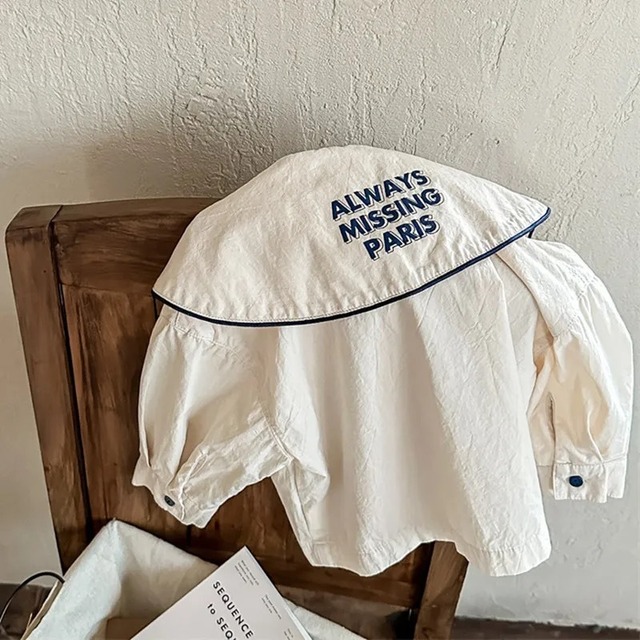 【取寄】文字入りビックカラーでどこから見ても可愛いマリンシャツ