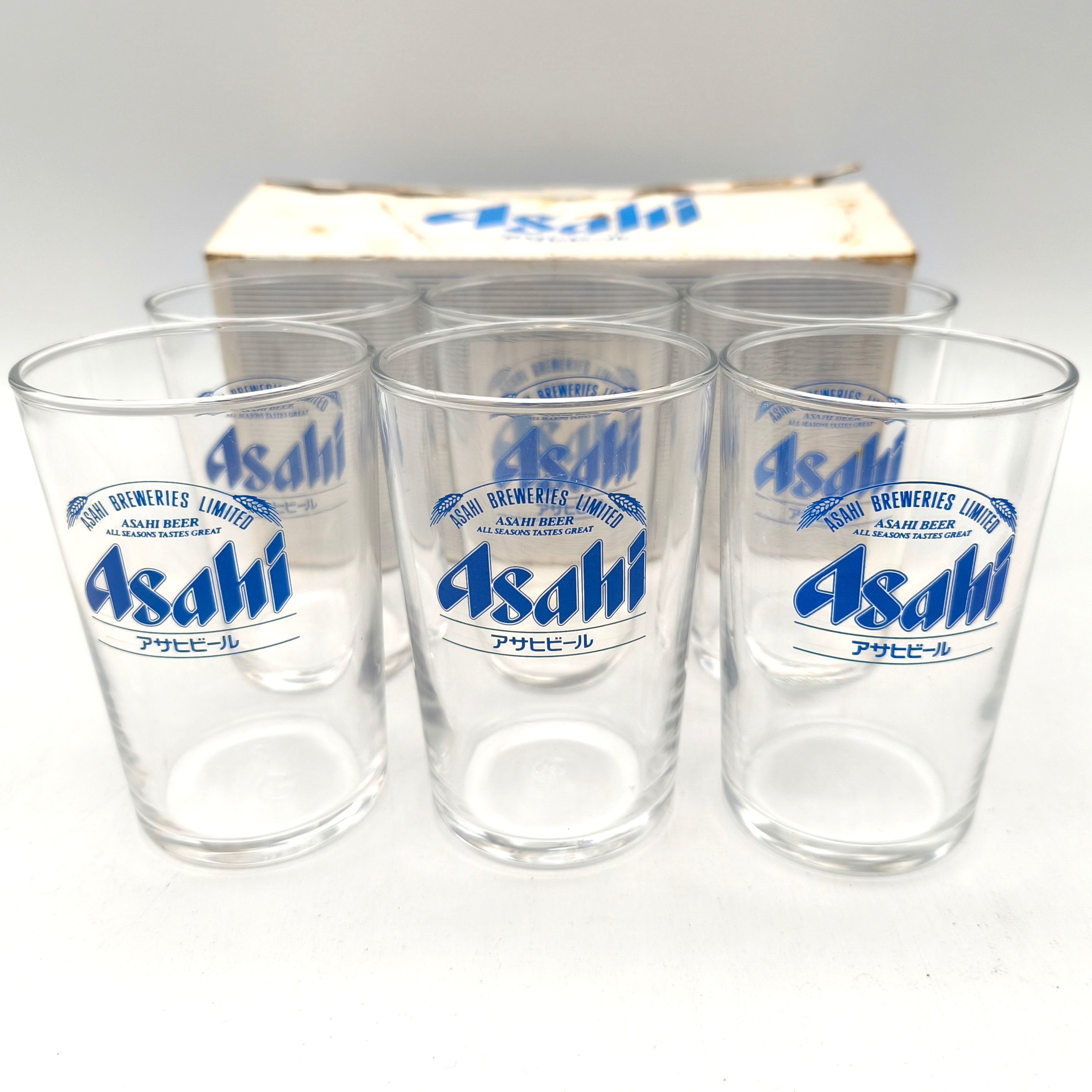 昭和レトロ・サッポロビール・ビールグラス・6個セット・No.200516-84