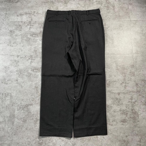 90s YVES SAINT LAURENT black slacks 詳細写真2