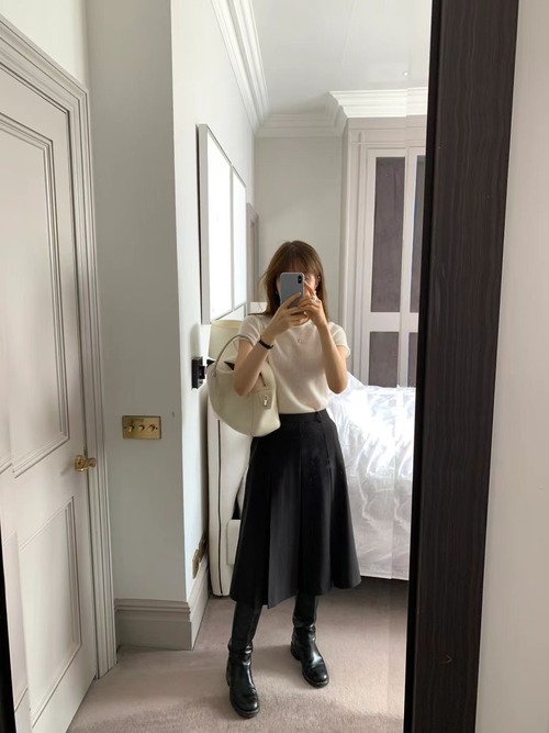 (OUNCE) nutty pleats skirt