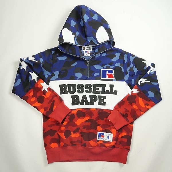 A BATHING APE エイプ BAPE RUSSELL ラッセル パーカー着丈約60㎝