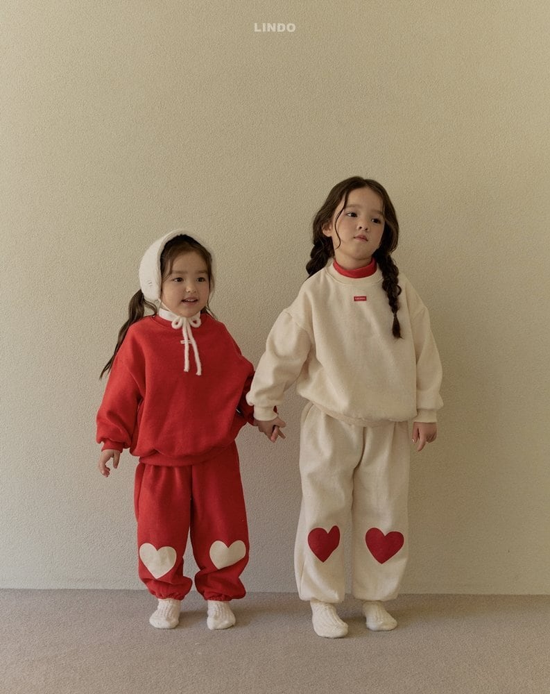 【予約商品】big heart jogger pants