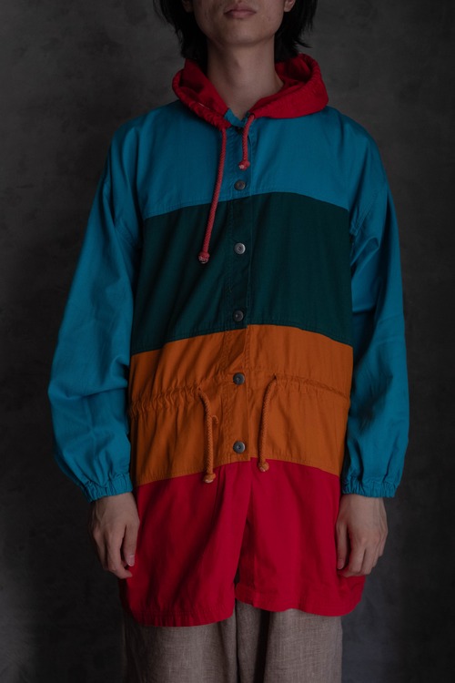 WEARIT NOW　マルチカラーのコットンフーディー