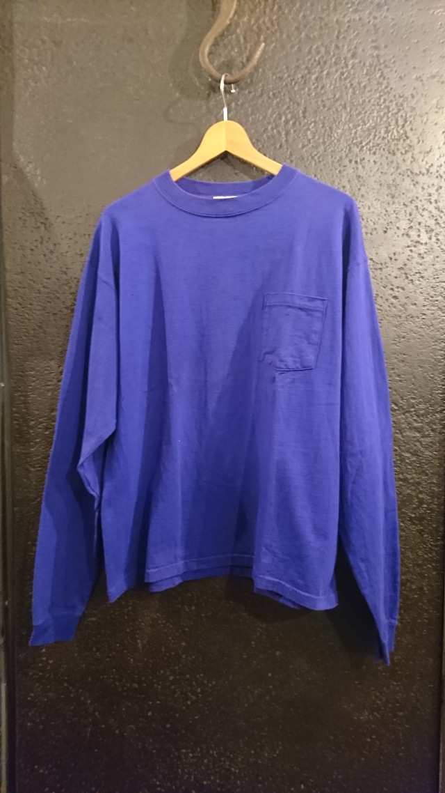 "GOOD WEAR  L/S POCKET TEE " Purple Color