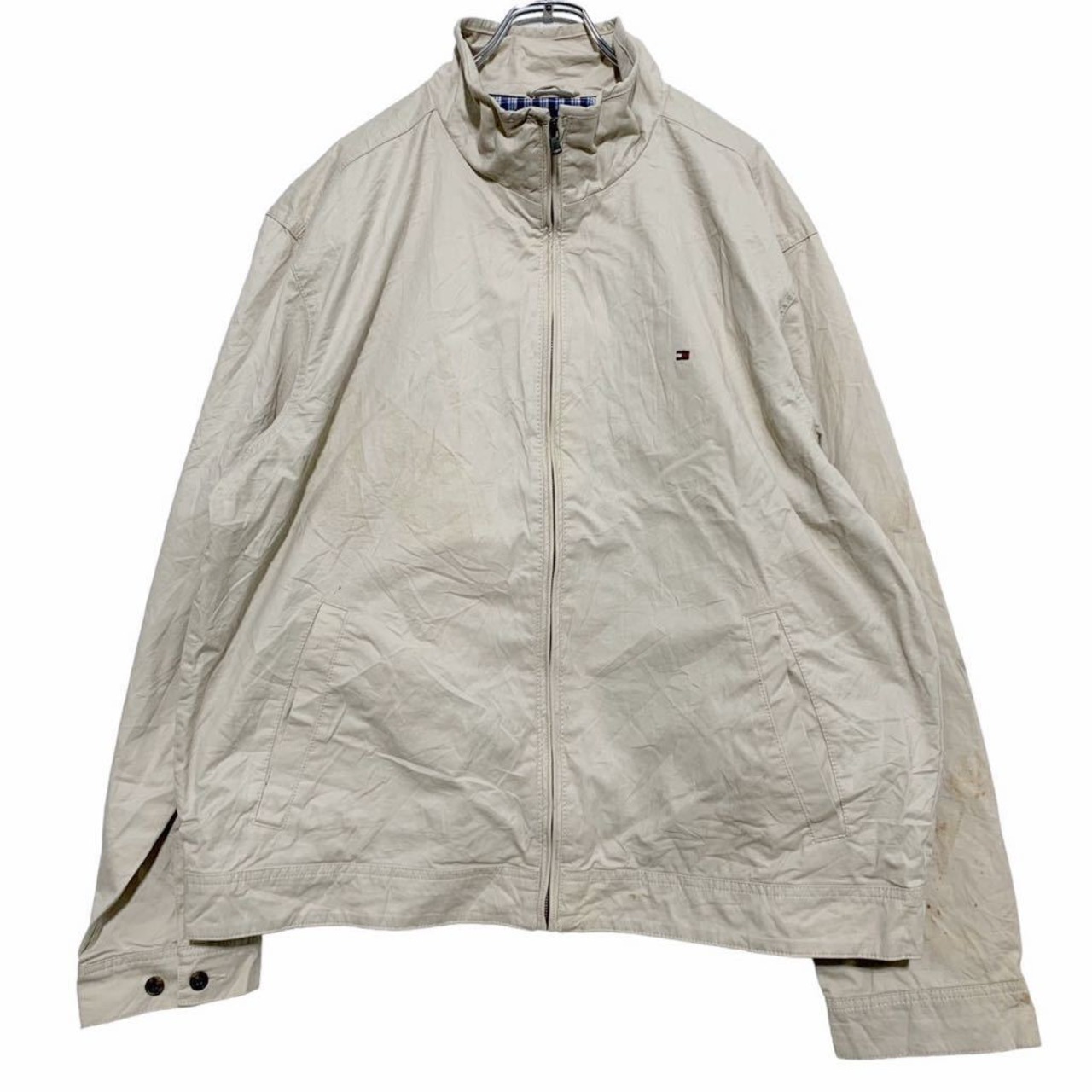 TOMMY HILFIGER コットン ジャケット XXL ホワイト トミーヒルフィガー 