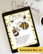 【DIGITAL & PRINTABLE PLANNER】モルモットハチ柄