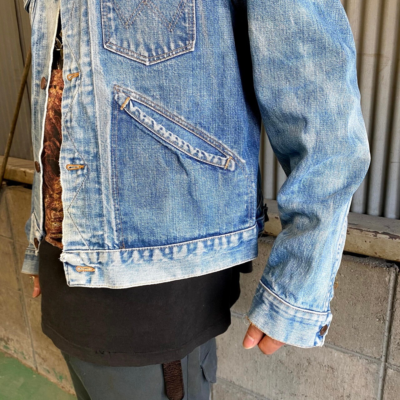 70年代 Wrangler ラングラー デニムジャケット メンズM相当 古着 G 