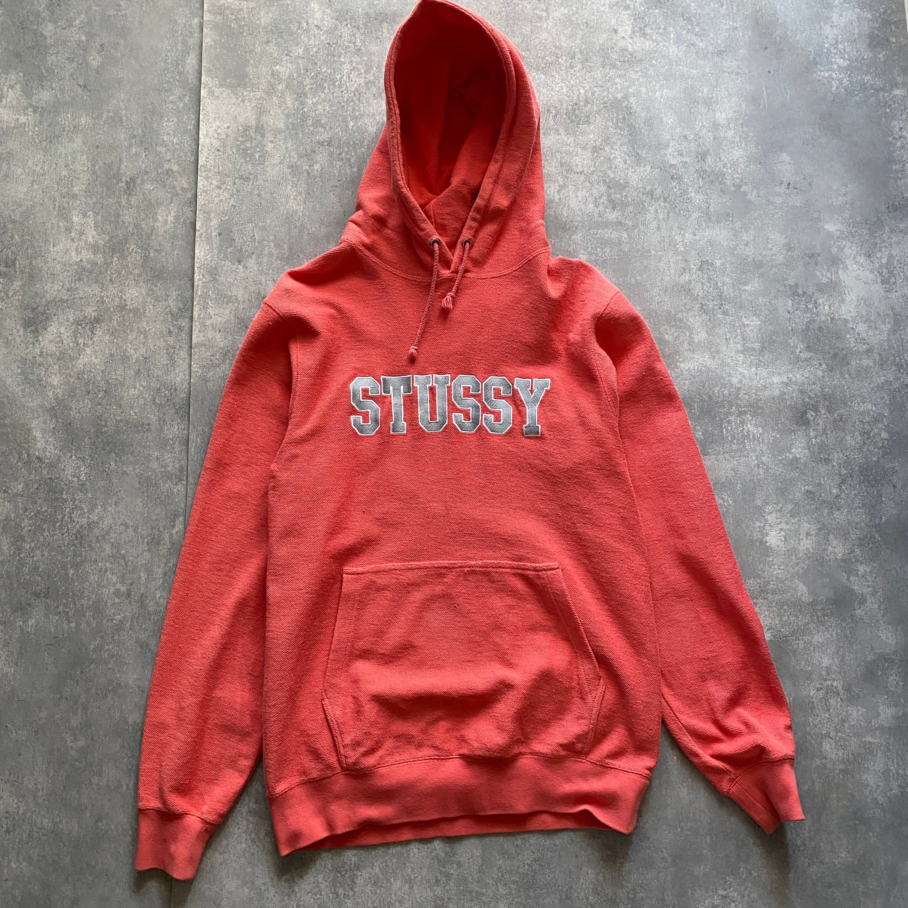 stussy ステューシー イニシャル 刺繍ロゴ 裏返し生地 スウェット