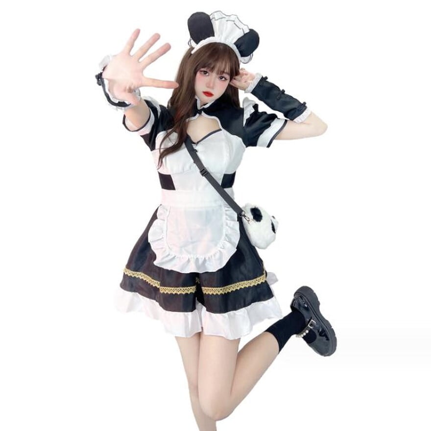 ゴスロリ通販 With U メイド服 パンダ コスプレ かわいい ガーリー 甘
