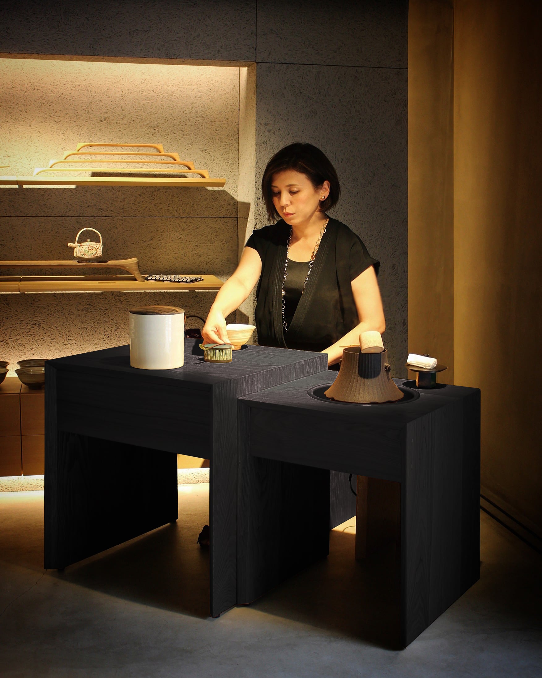 shimoo design とんがりサンタ　２体 shimoo design とんがりサンタ 2体 【公式通販】