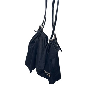 FENDI black jersey tote bag