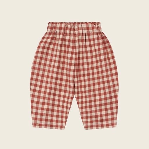 organic zoo / Paprika Gingham Carrot Pants
