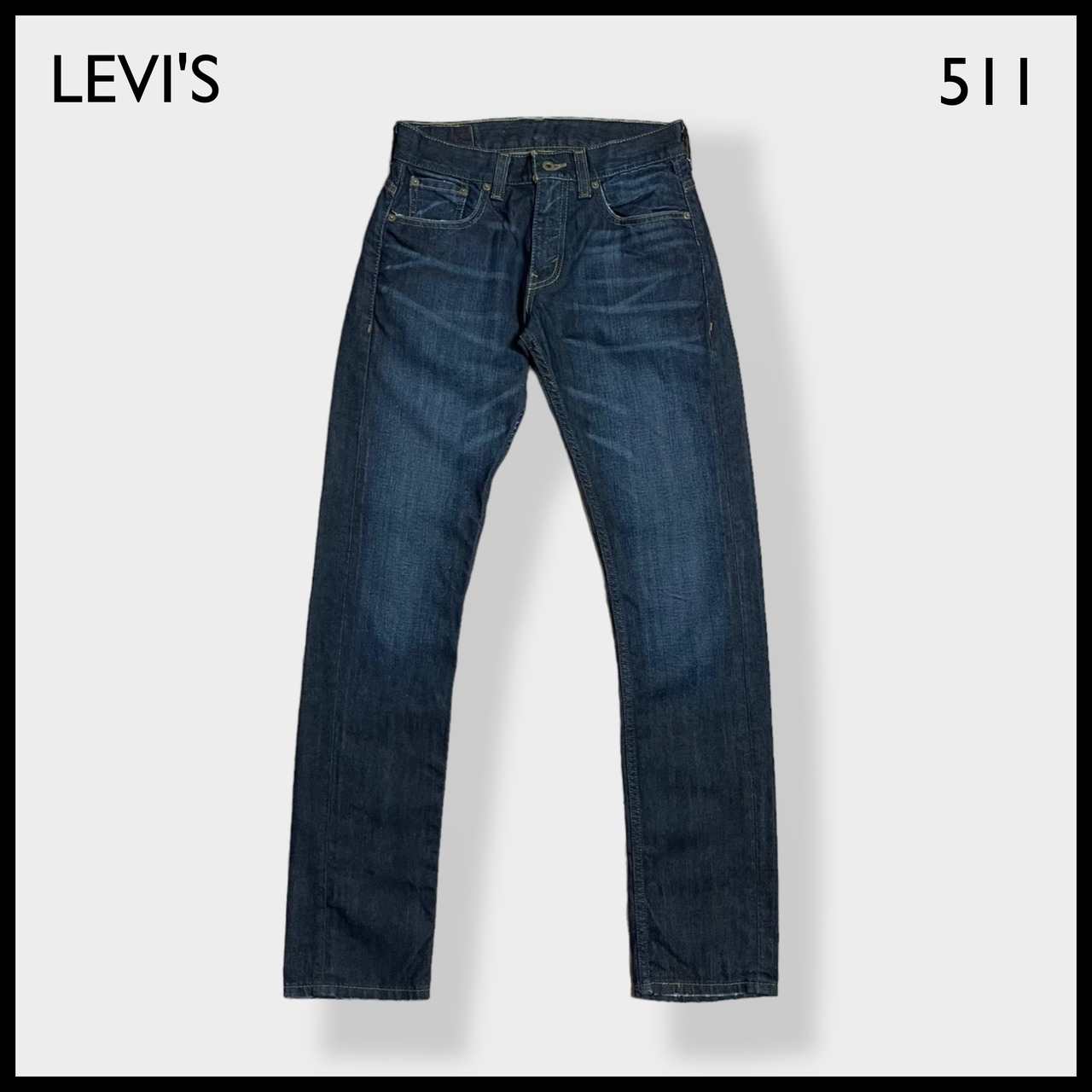 【LEVI'S】メキシコ製 511 スキニー ジーンズ デニム ジーパン スリム ストレート スキニー 細身 美脚 足長効果 ジッパーフライ ストレッチ W31 L32 リーバイス SKINNY US古着