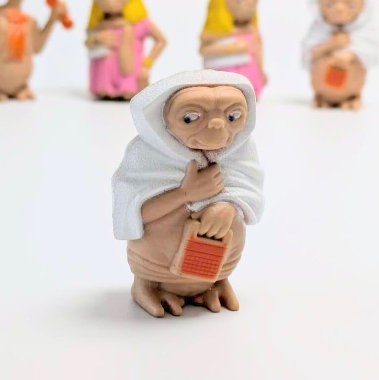 ☆ VINTAGE 1982☆【 E.T. ( イーティー ) 】【B】  PVCフィギュア / シーツ〚アメリカン雑貨 アメトイ〛