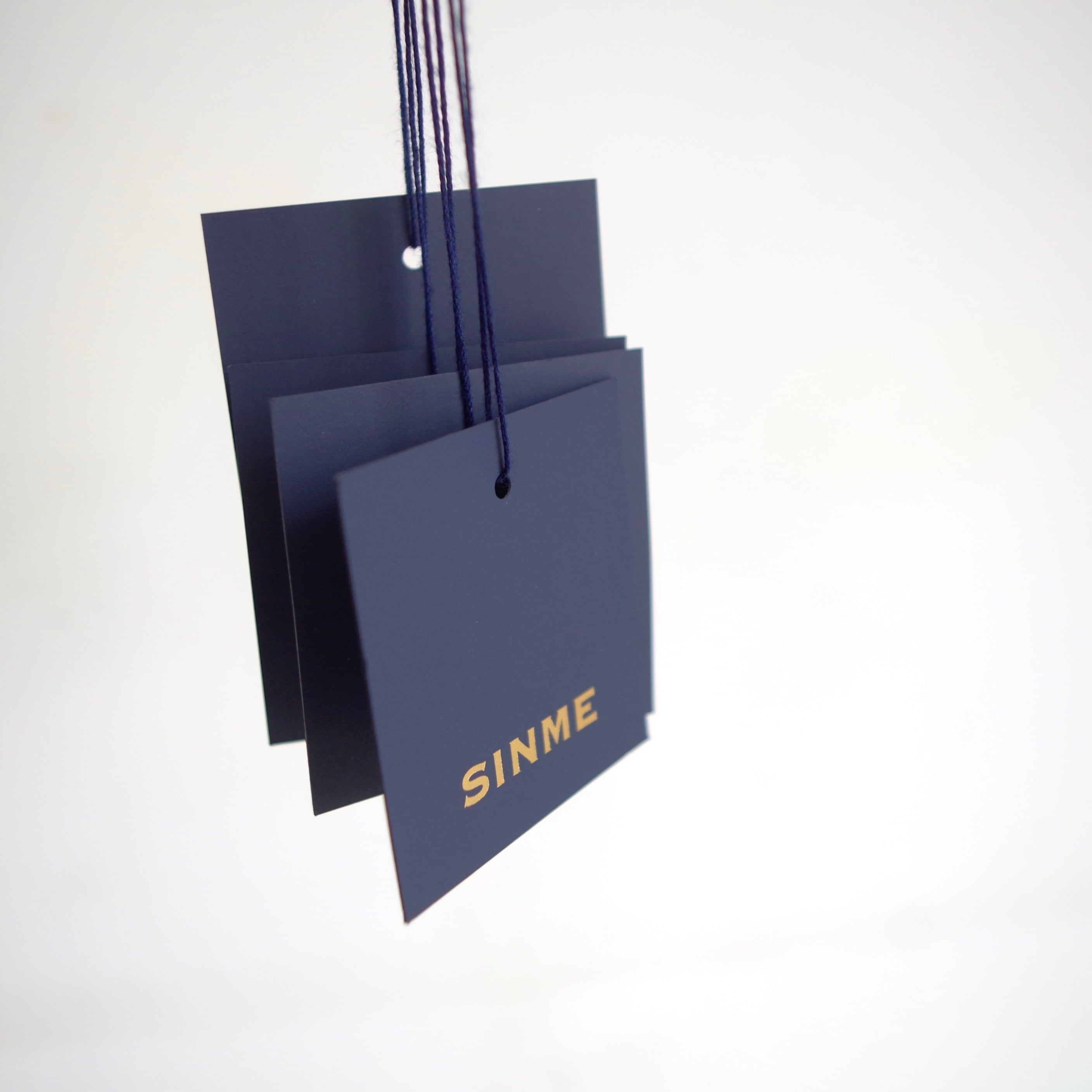 SINME ストライプシャツ ホワイト × ネイビー | 1F Store