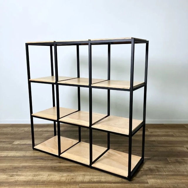 ASPLUND JUNGLE GYM SHELF アスプルンド ジャングルジムシェルフ 9マス ナチュラル 【中古】【300サイズ】