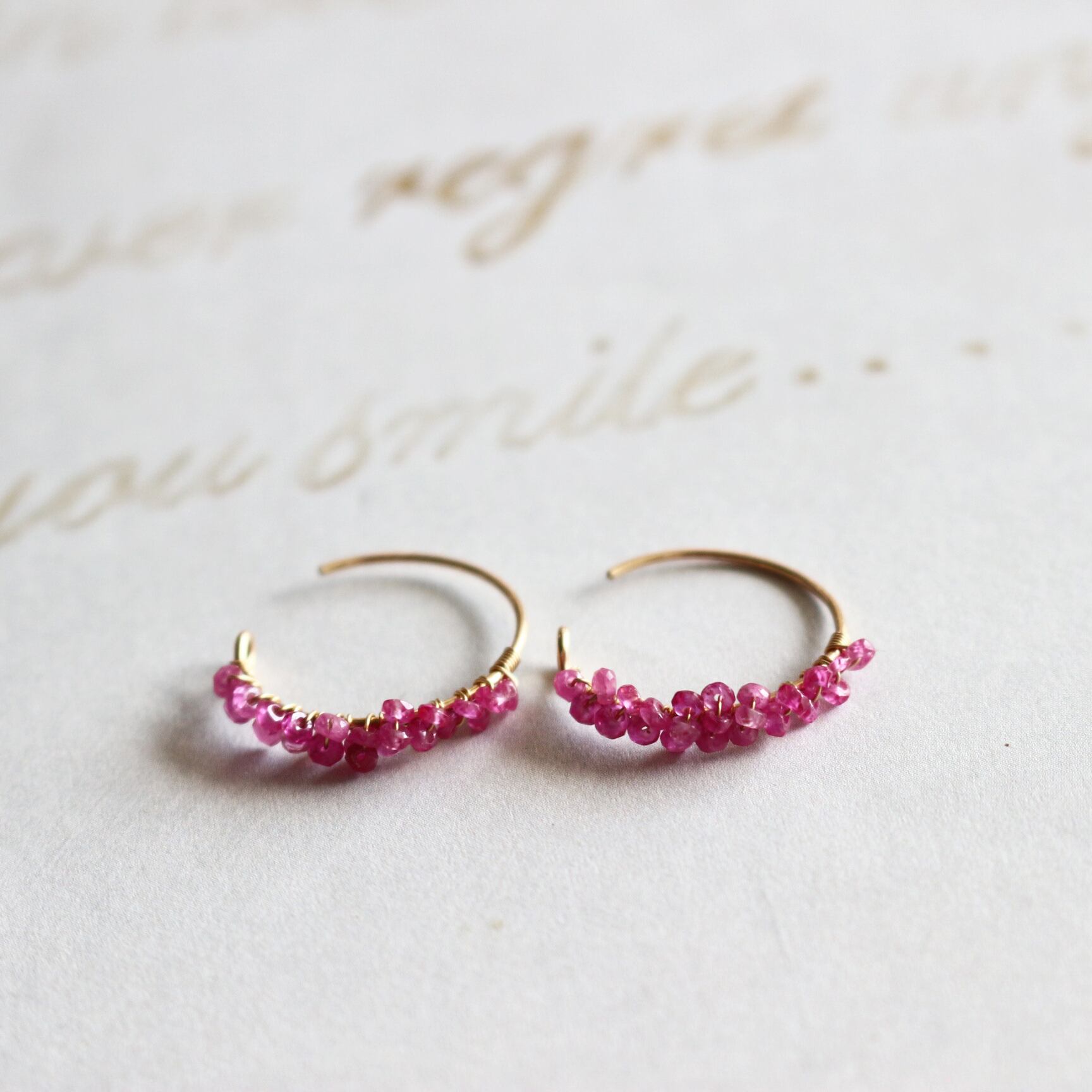 ルビー・フープピアス | ayuujewelry
