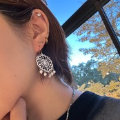 395P　レースモチーフピアス