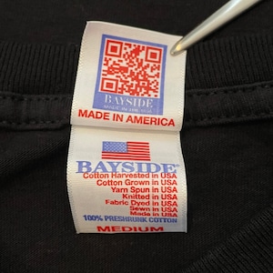 【BAYSIDE】USA製 Tシャツ 未使用  シール付き バイク プリント ROUTE66 Mサイズ US古着