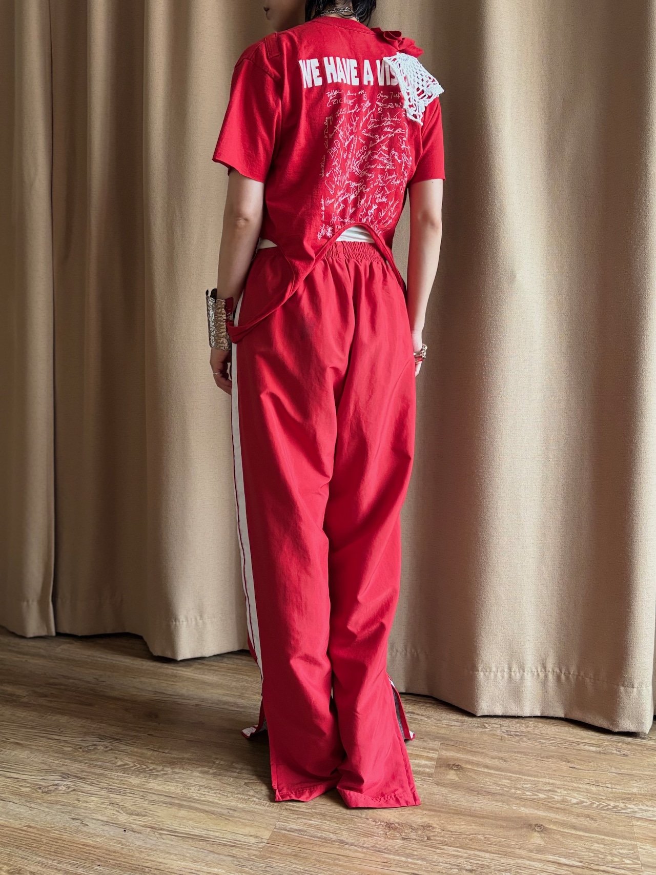 sculptural ruffle lace remake t-shirt-5264-6