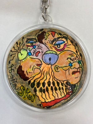 オリジナル手描きドローイングキーホルダー