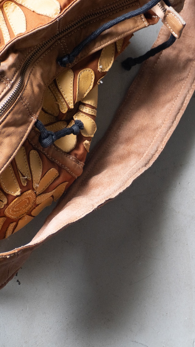 "io comme io" used Cotton sheep leather bag