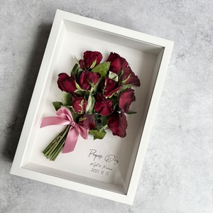 【お手持ちのブーケで作る】アフターブーケフレームアレンジ