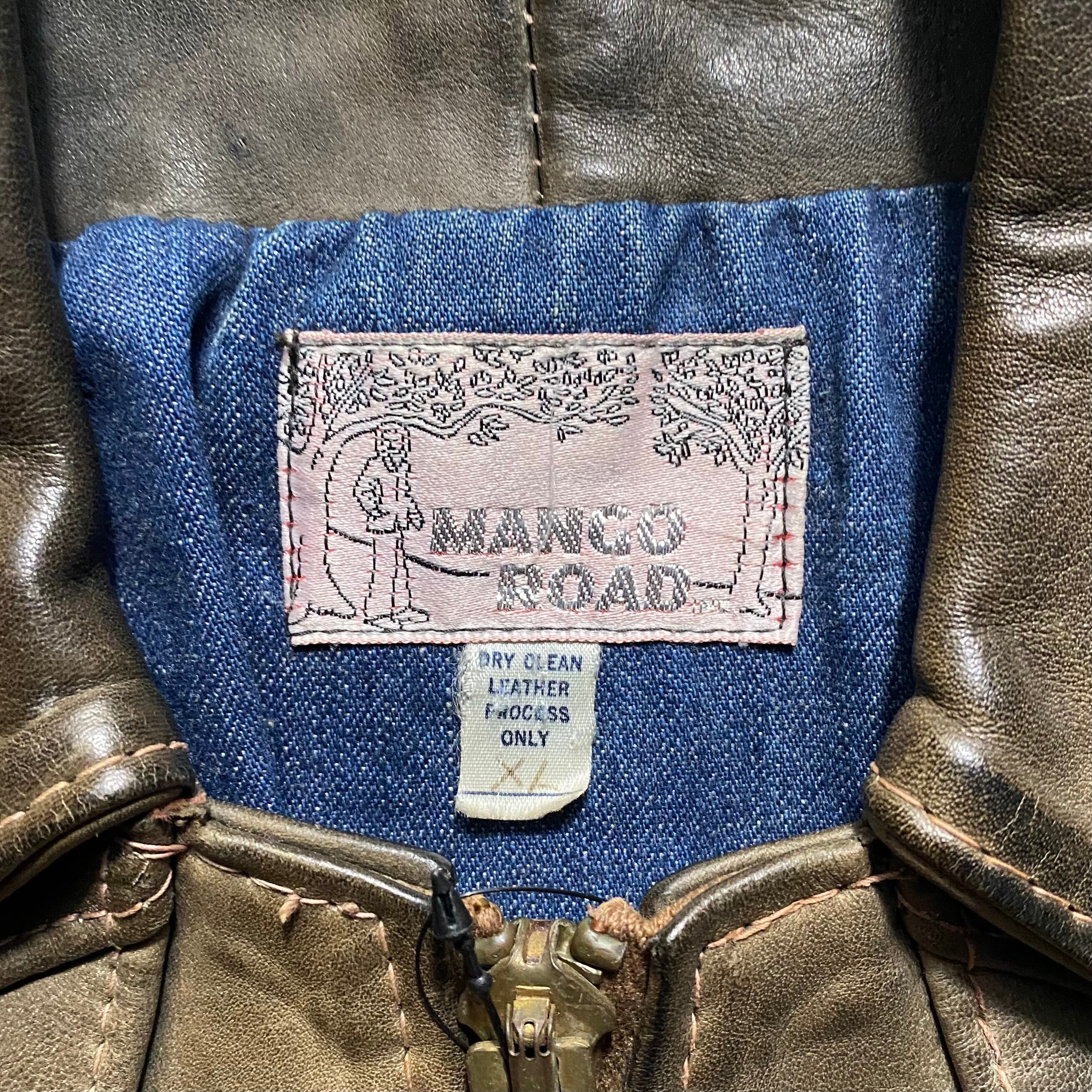 vintage 1970's MANGO ROAD craft leather jacket | NOIR ONLINE