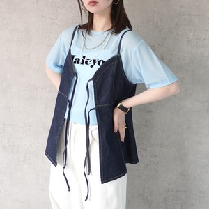 リボンキャミソール ビスチェ