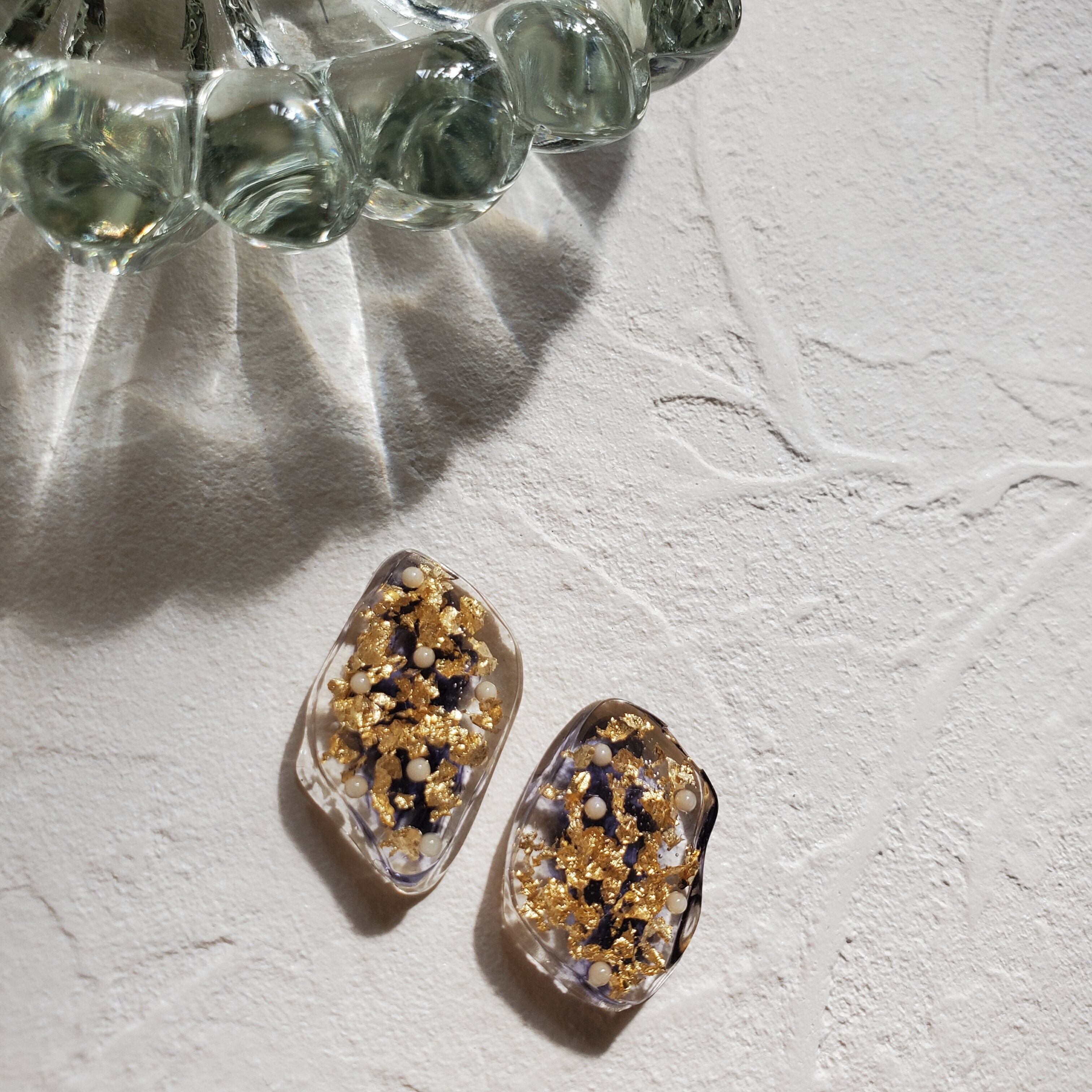 アゲート型レジン:クリアネイビー