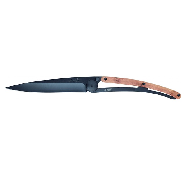 【deejo】Pocket Knife　Black 37g juniper