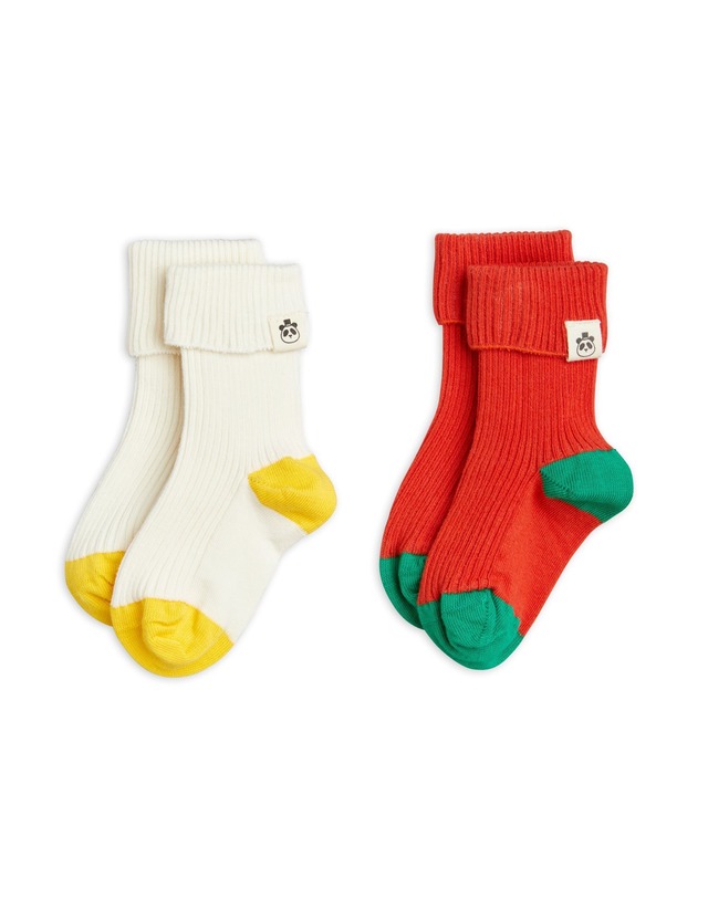 残り1点(13/15) mini rodini / Baby socks 2-pack