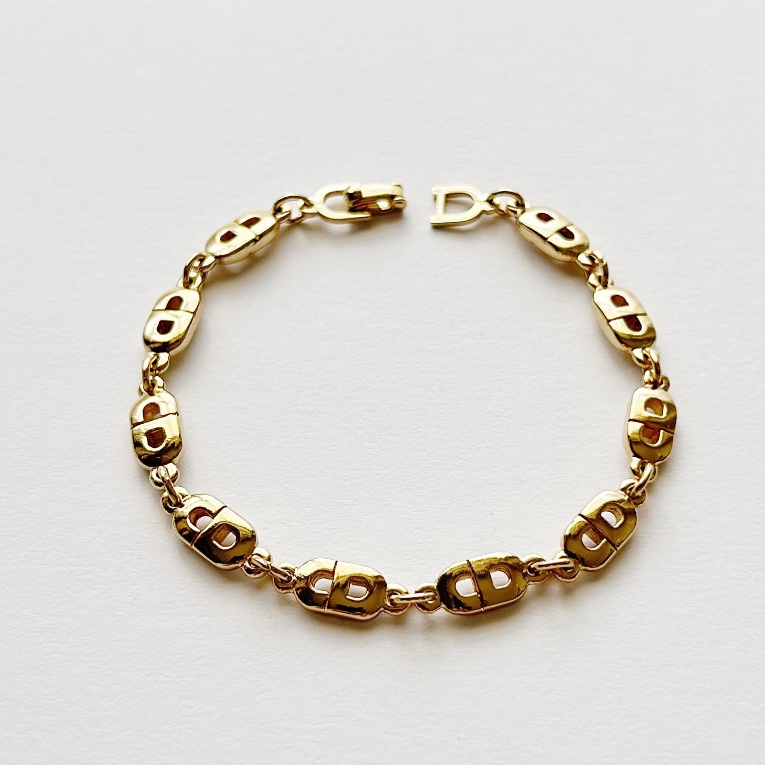 B8053】Christian Dior logo bracelet/クリスチャンディオール
