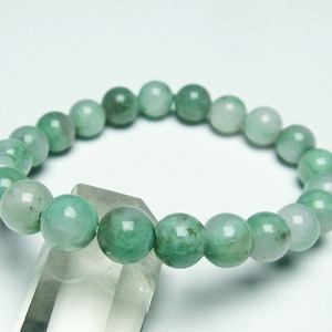 エメラルド ブレスレット 9mm 一点物 111-26016