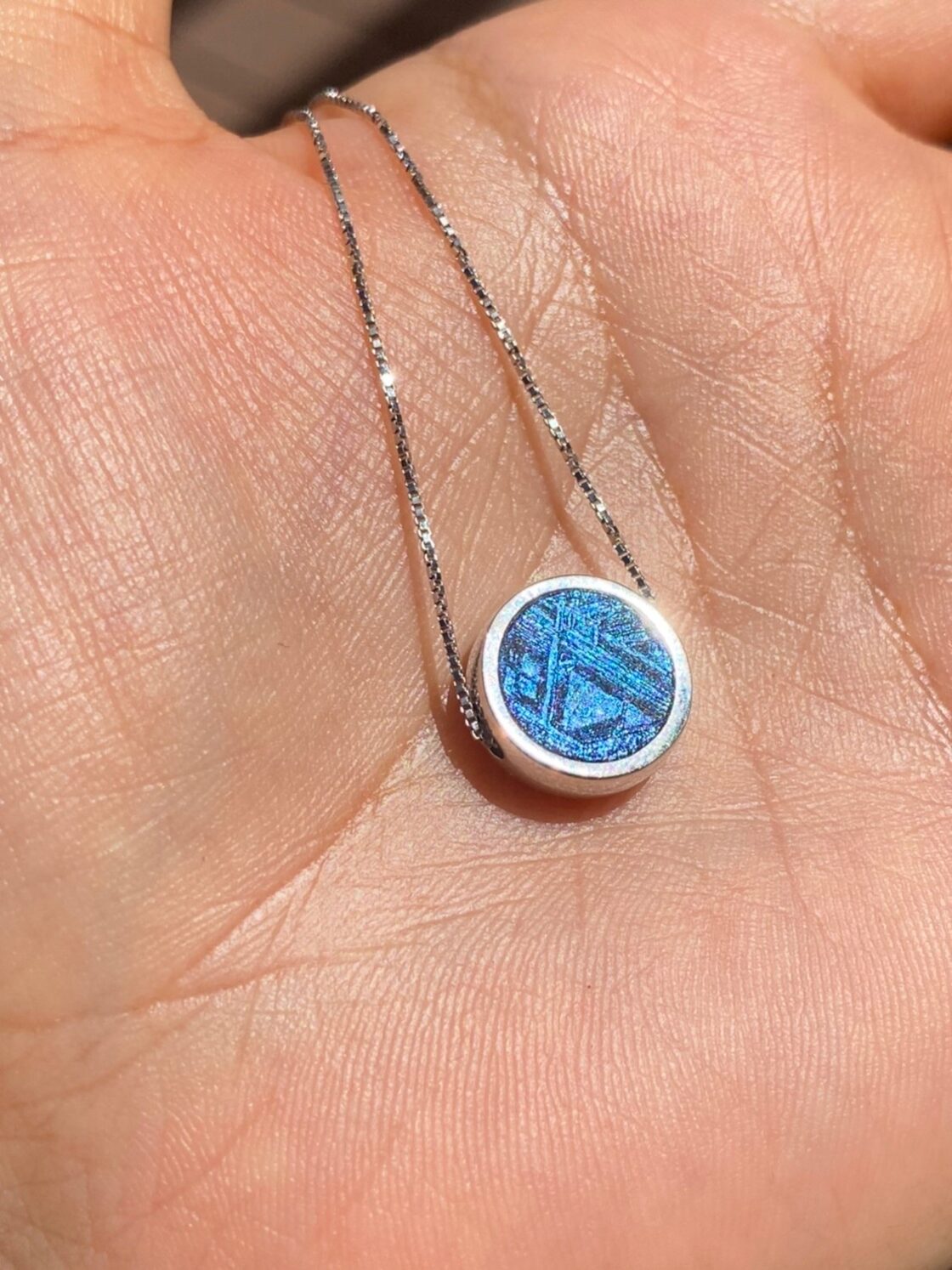 10/3新着❣️【希少】運気の上昇✨☆ブルーギベオン隕石☆ネックレス  