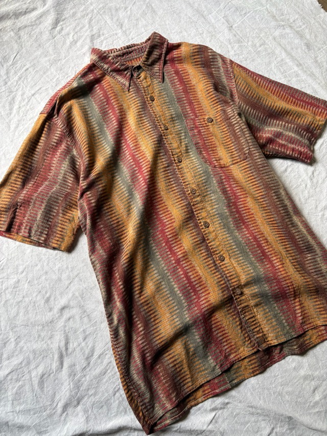 Colorful Ikat Pattern Shirt