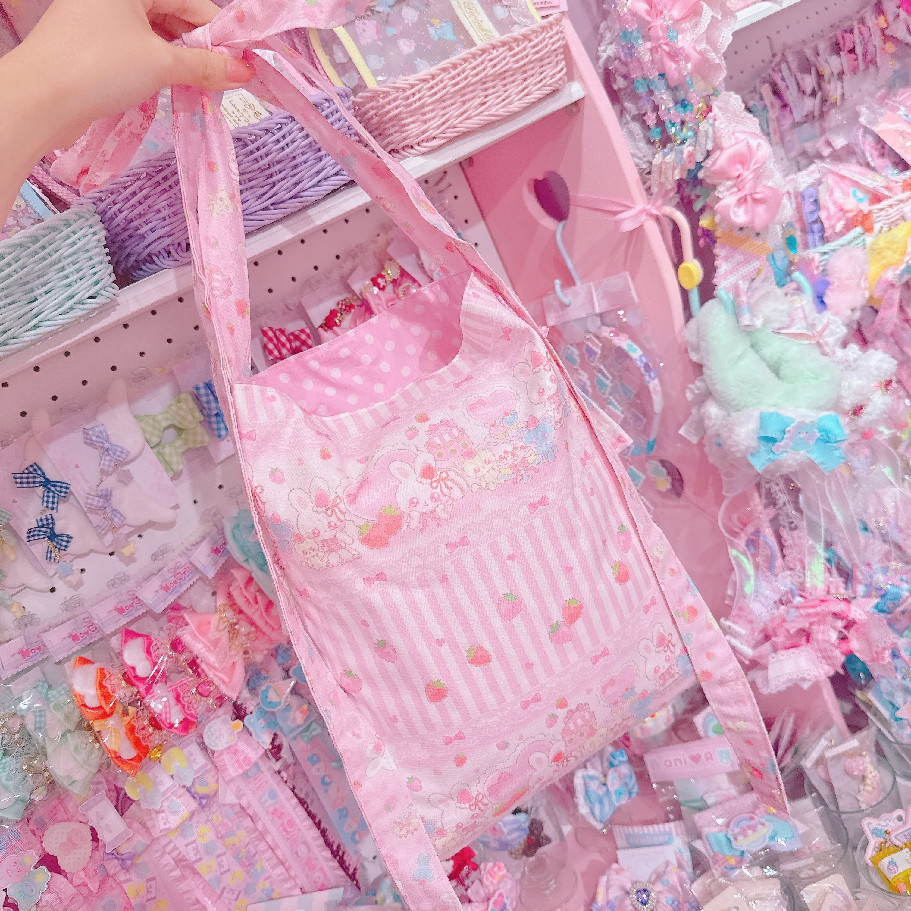 【R7】41-1フリルリボンショルダーバッグ