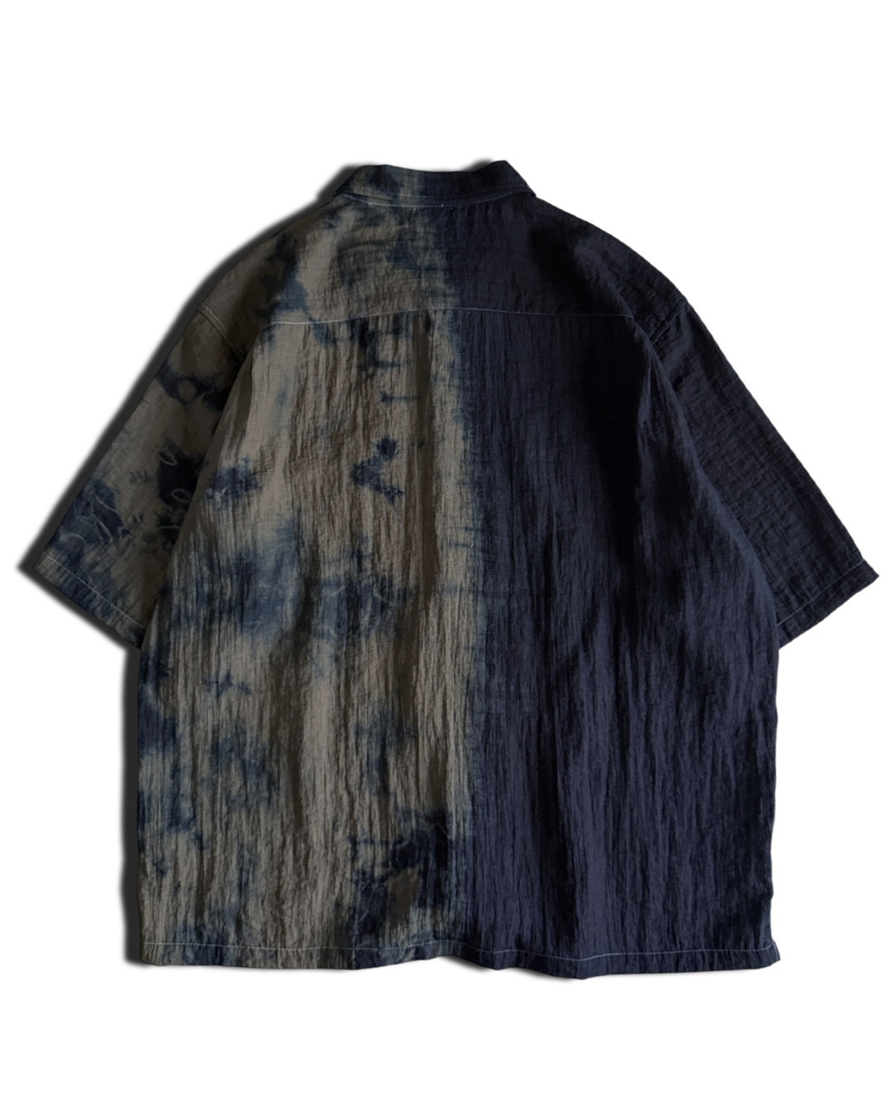 【1着限定販売 / 即日発送】藍染めタイダイシャツ　流木