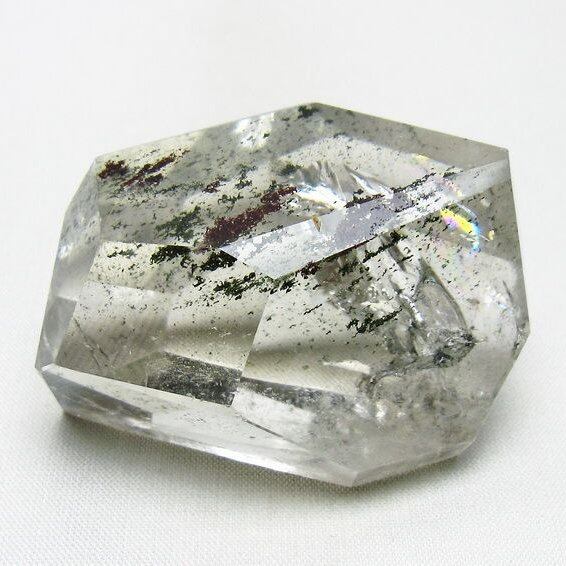グリーンファントム 原石 虹入り ファントムクォーツ 一点物 171-7739