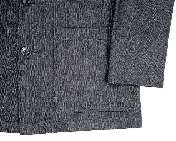 WORKERS(ワーカーズ)～Forestier French Linen Herringbone, Black