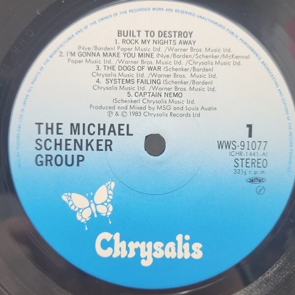 The Michael Schenker Group / Built To Destroy [WWS-91077] - 画像3