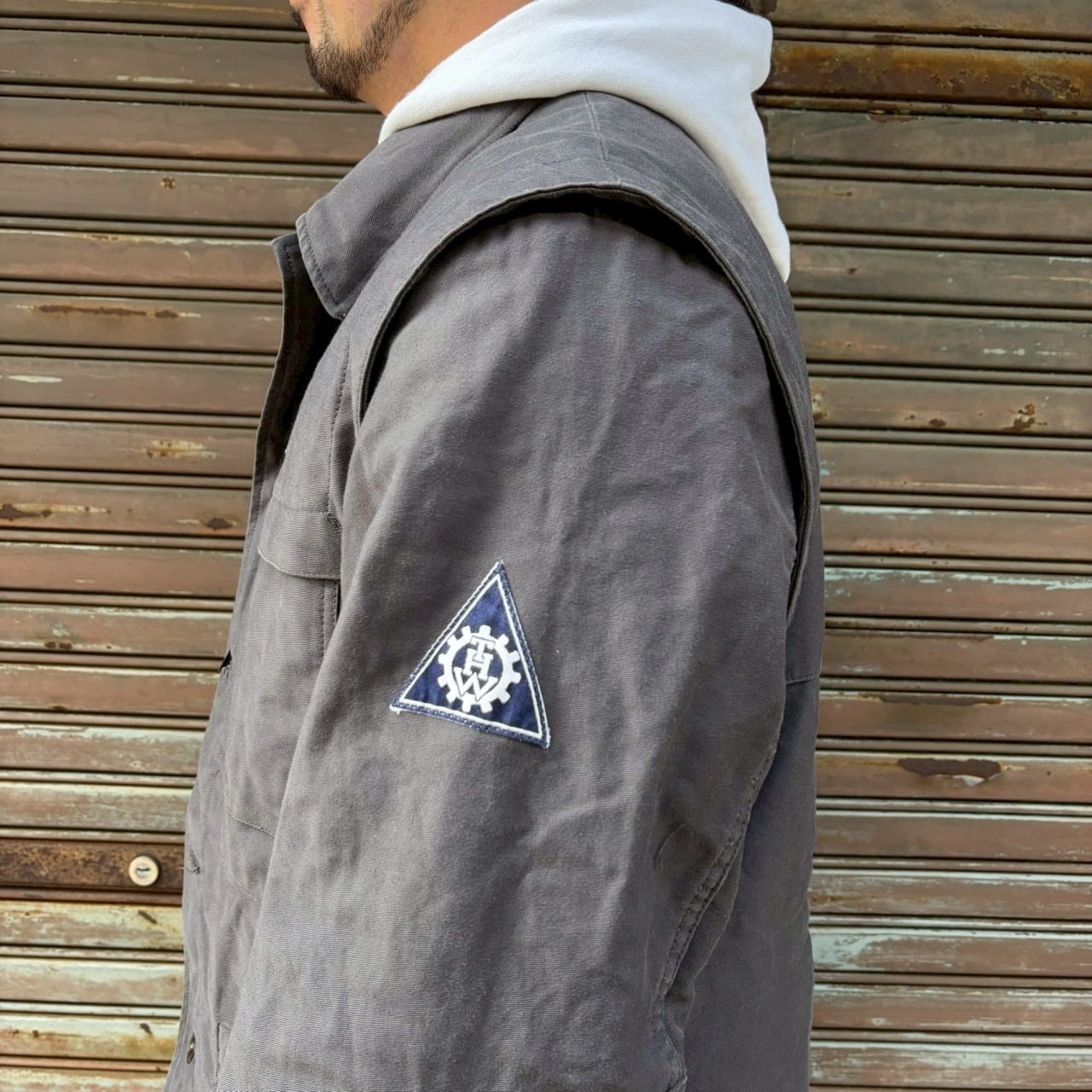 80s ドイツ軍 実物 THW ミリタリー 技術復旧団 モールスキン L